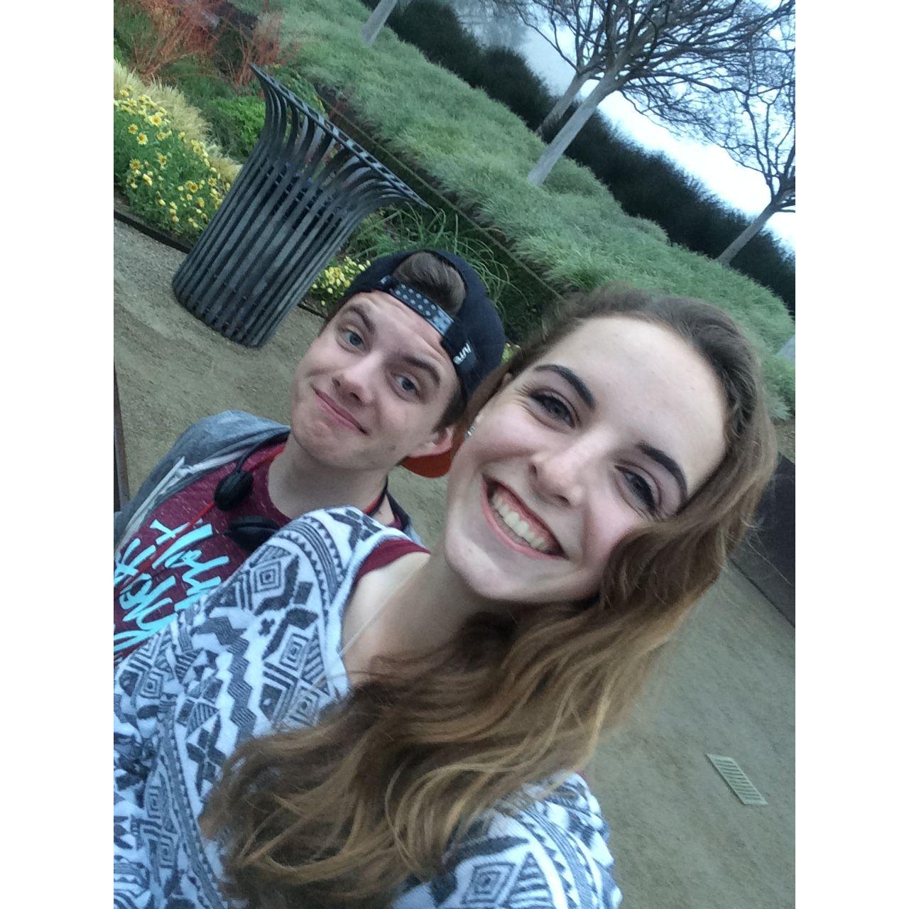 January 19, 2016 Ryan's 15th Birthday at the Getty Museum.