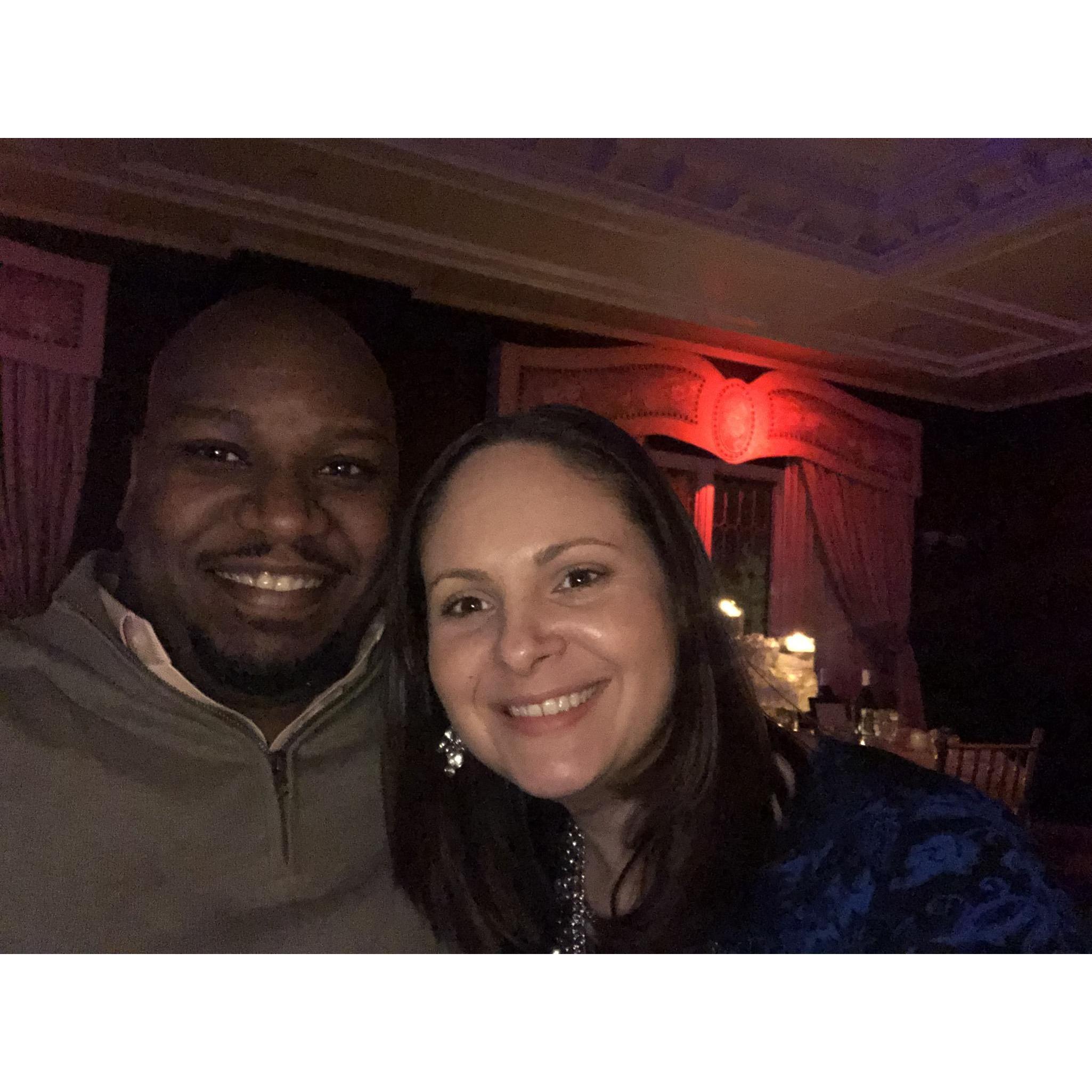 Our first wedding as a couple!