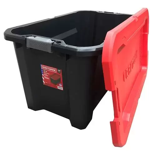 CRAFTSMAN 40-Gallon (160-Quart) Black Tote with Latching Lid