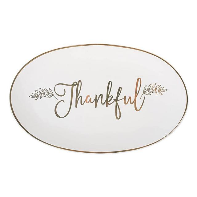 DII Winter Season Dishware Holiday Baking, 19x15, Thankful