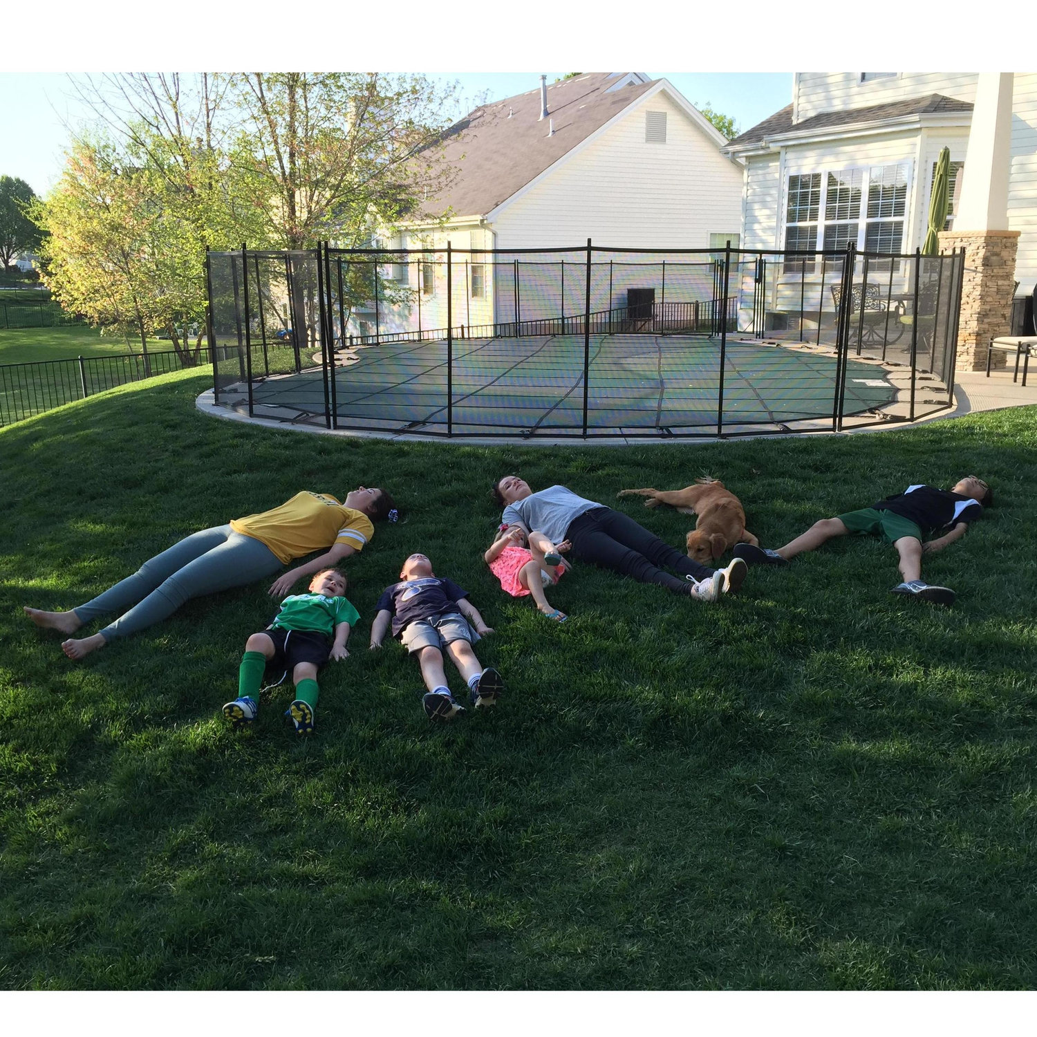 on a visit to St. Louis - being silly with our niece and nephews