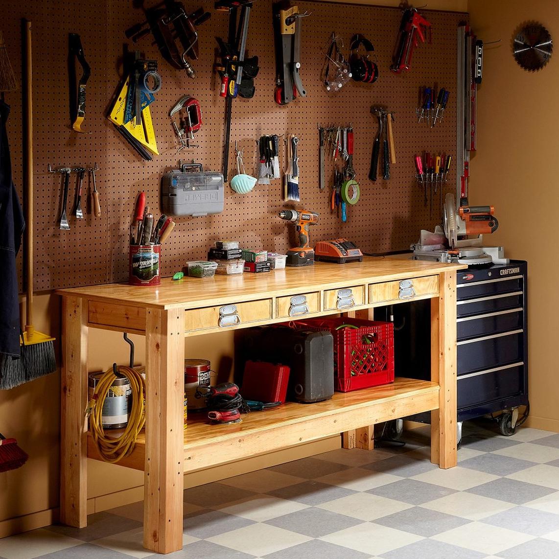 Tyler’s work bench