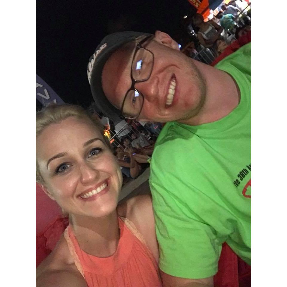 Watching fourth of July fireworks in Virginia