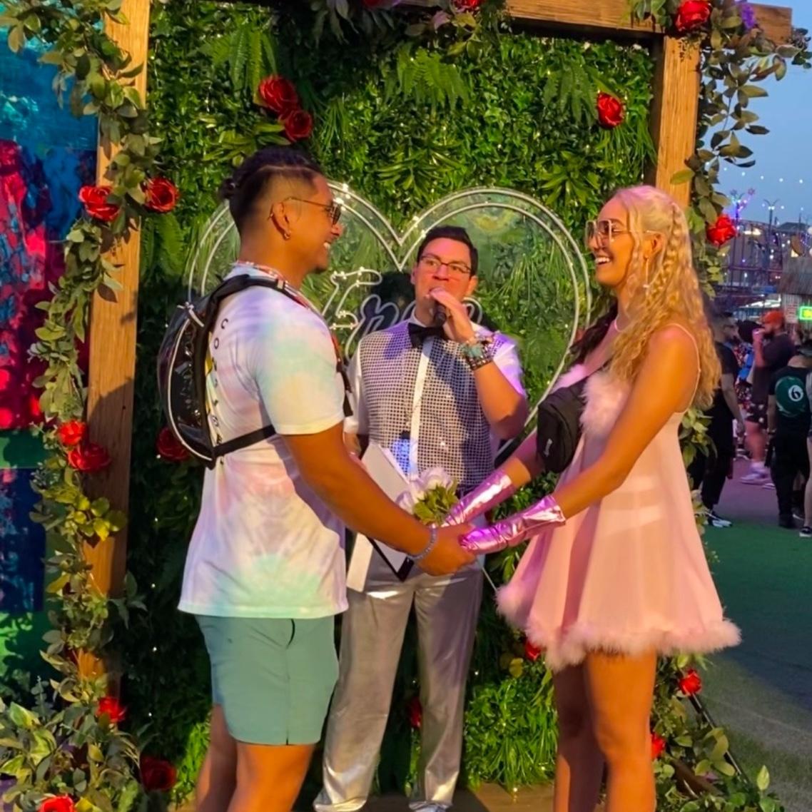 Getting “married” at EDC Las Vegas in 2022