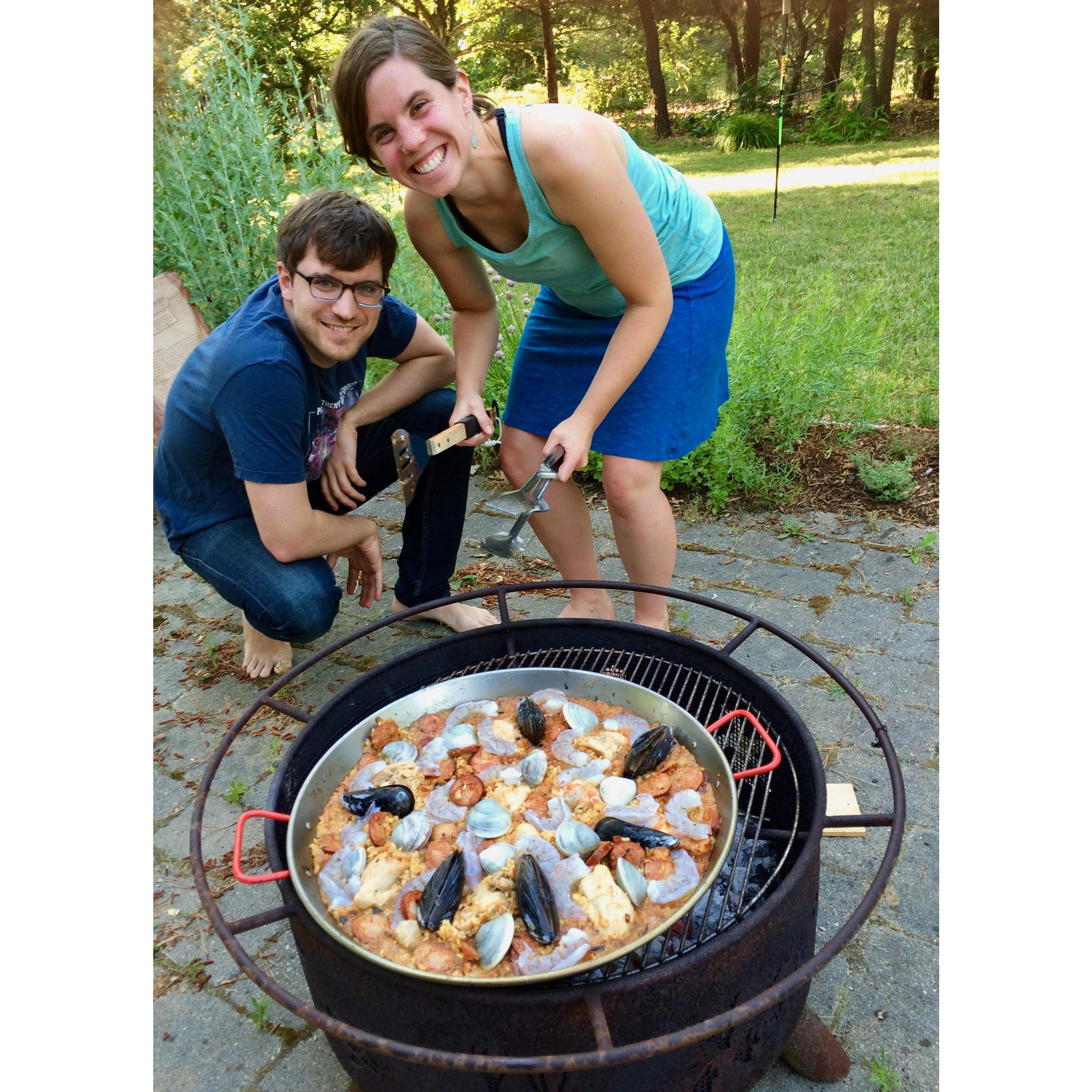 Our first paella!