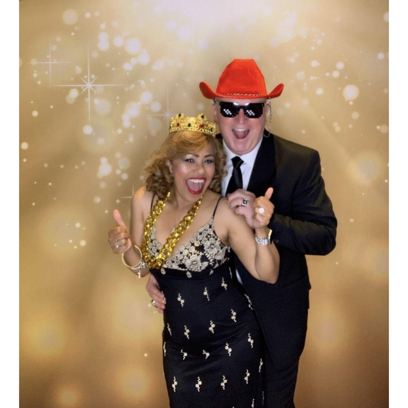 Celebrating with friends at the Reagan Day Gala Ball.