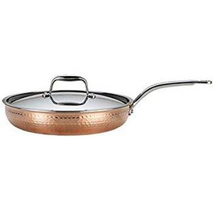 Lagostina Martellata Fry Pan, 12-Inch, Copper