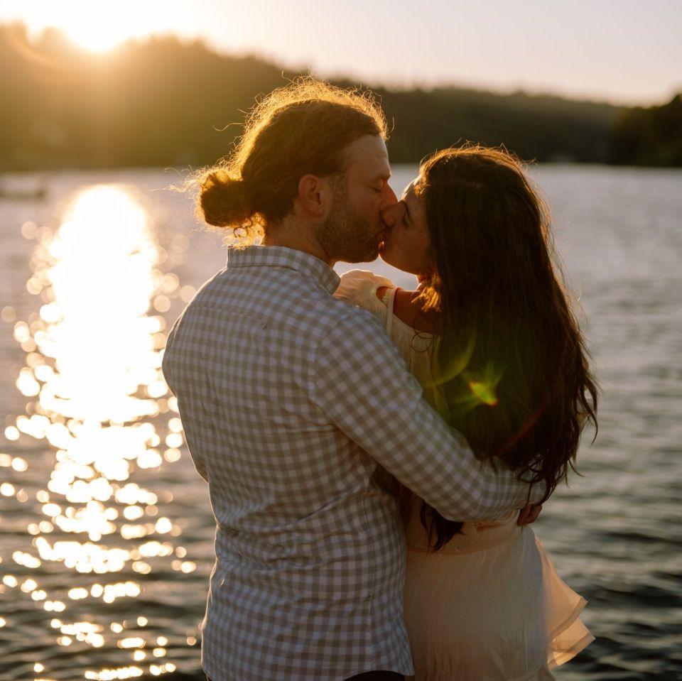 Engagement photo shoot outside our new home