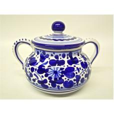 Deruta Arabesco Blue Sugar Bowl