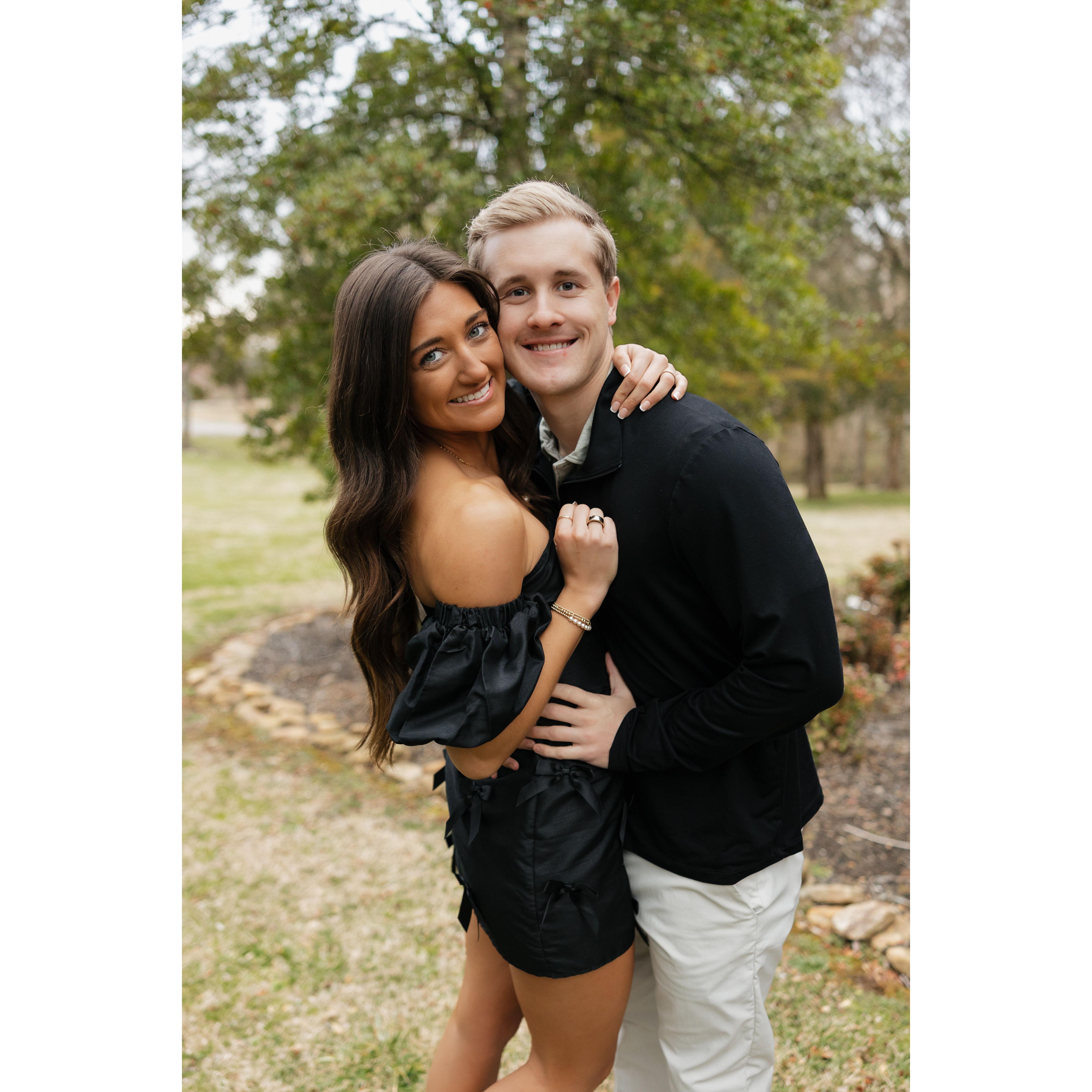 Our one year dinner date.