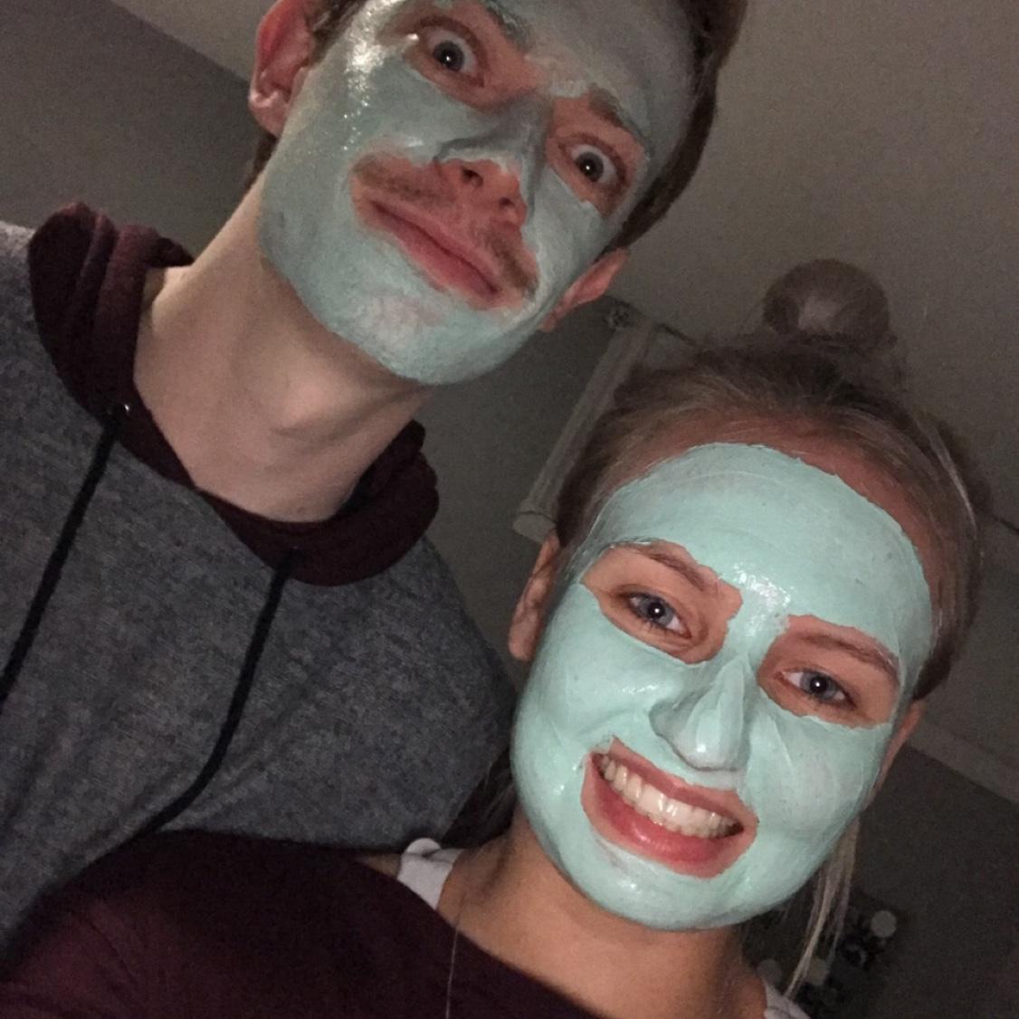 Sometimes when they’d hangout, she would force him into “self care nights” and do face masks.