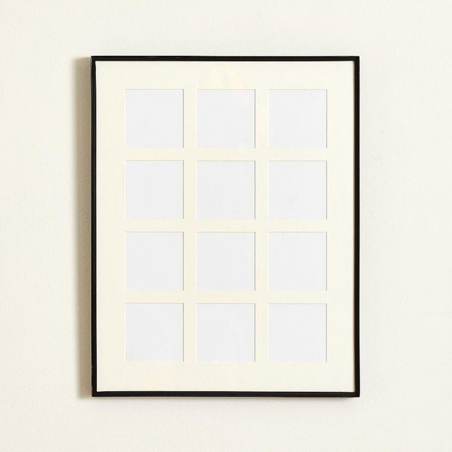 Stowe Polaroid 12 Opening Frame, 14X11" Overall - Black