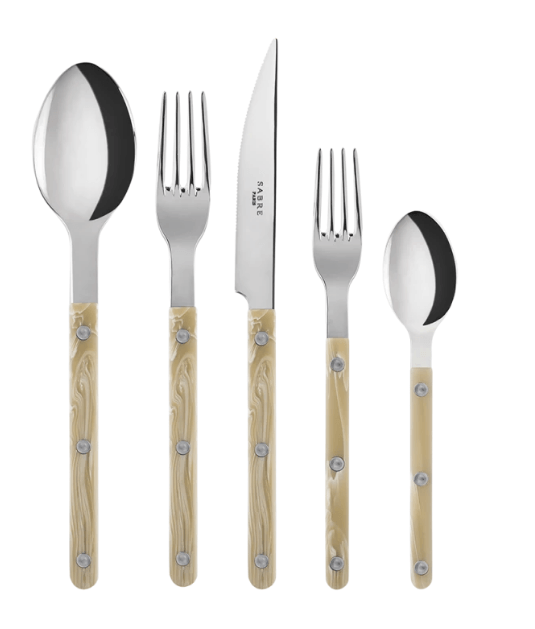 Sabre ~ Sabre Paris Bistrot Shiny 5-Piece Place Setting Horn