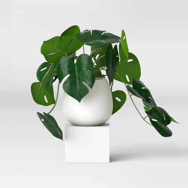 11.5" Medium Tabletop Monstera Artificial Plant - Threshold™