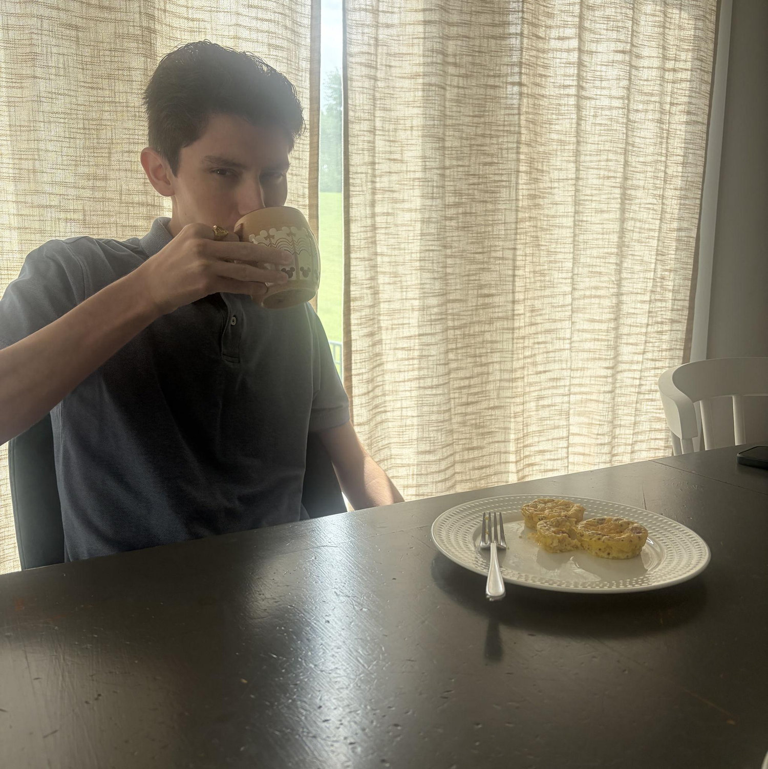 William approving of Margo's homemade egg bites