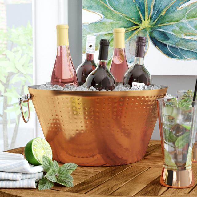 Gaskins Double Walled Hammered 100% Insulated Steel Luxury Beverage Tub