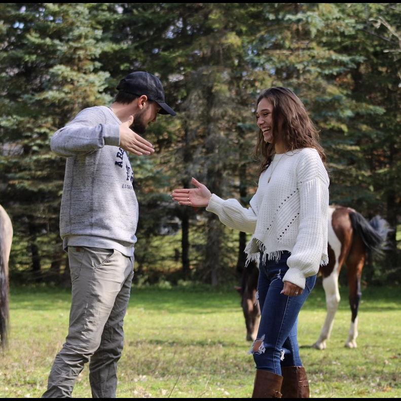 Ky bringing the energy in these engagement pictures lol