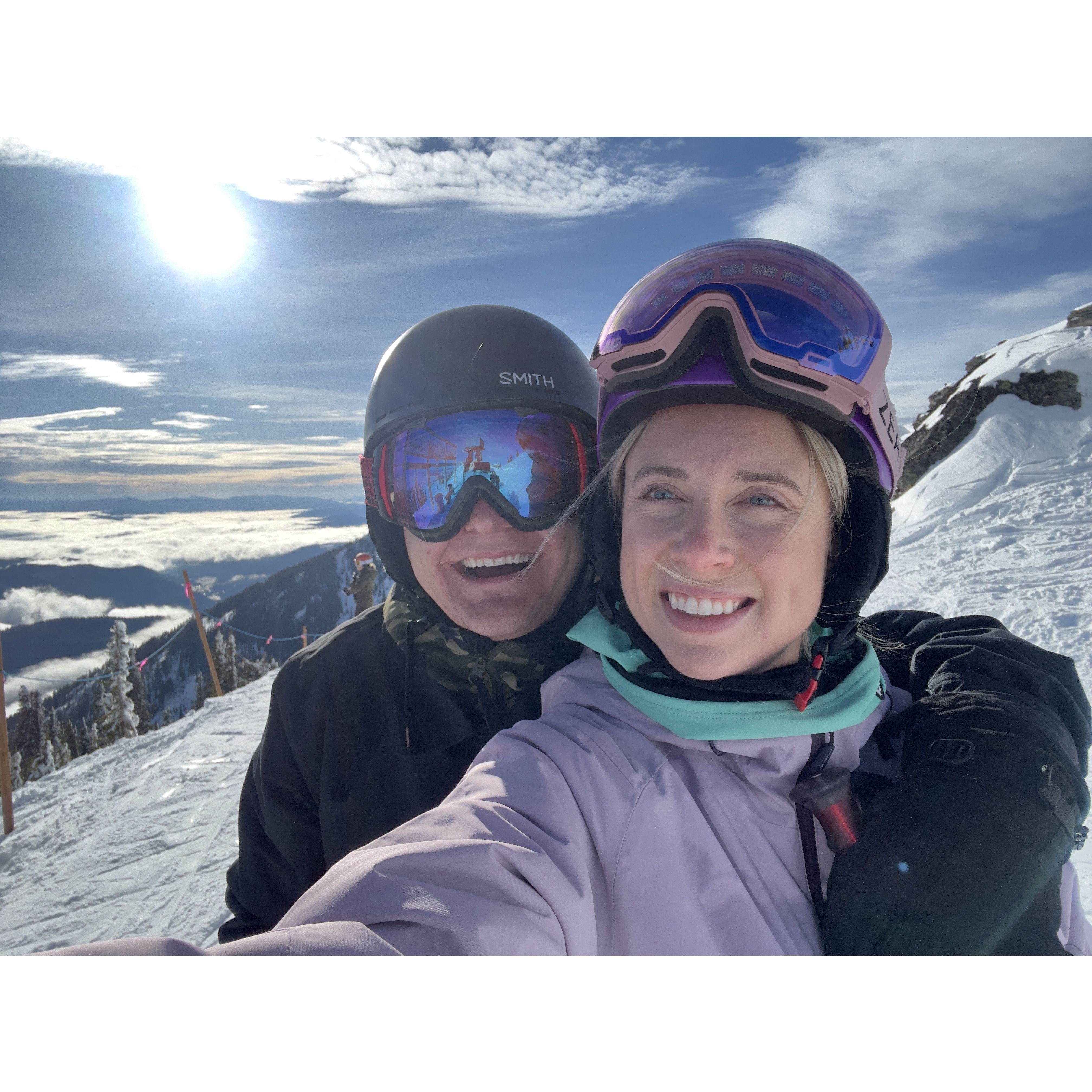 Skiing on Ski Trip 2023