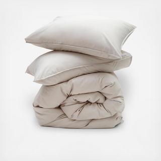 Cotton Percale 3-Piece Duvet Set