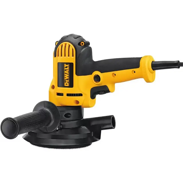 6 Amp Corded Variable Speed Disk Sander with 5 in., 8 Hole Hook and Loop Pad, Dust Shroud and Wrench
