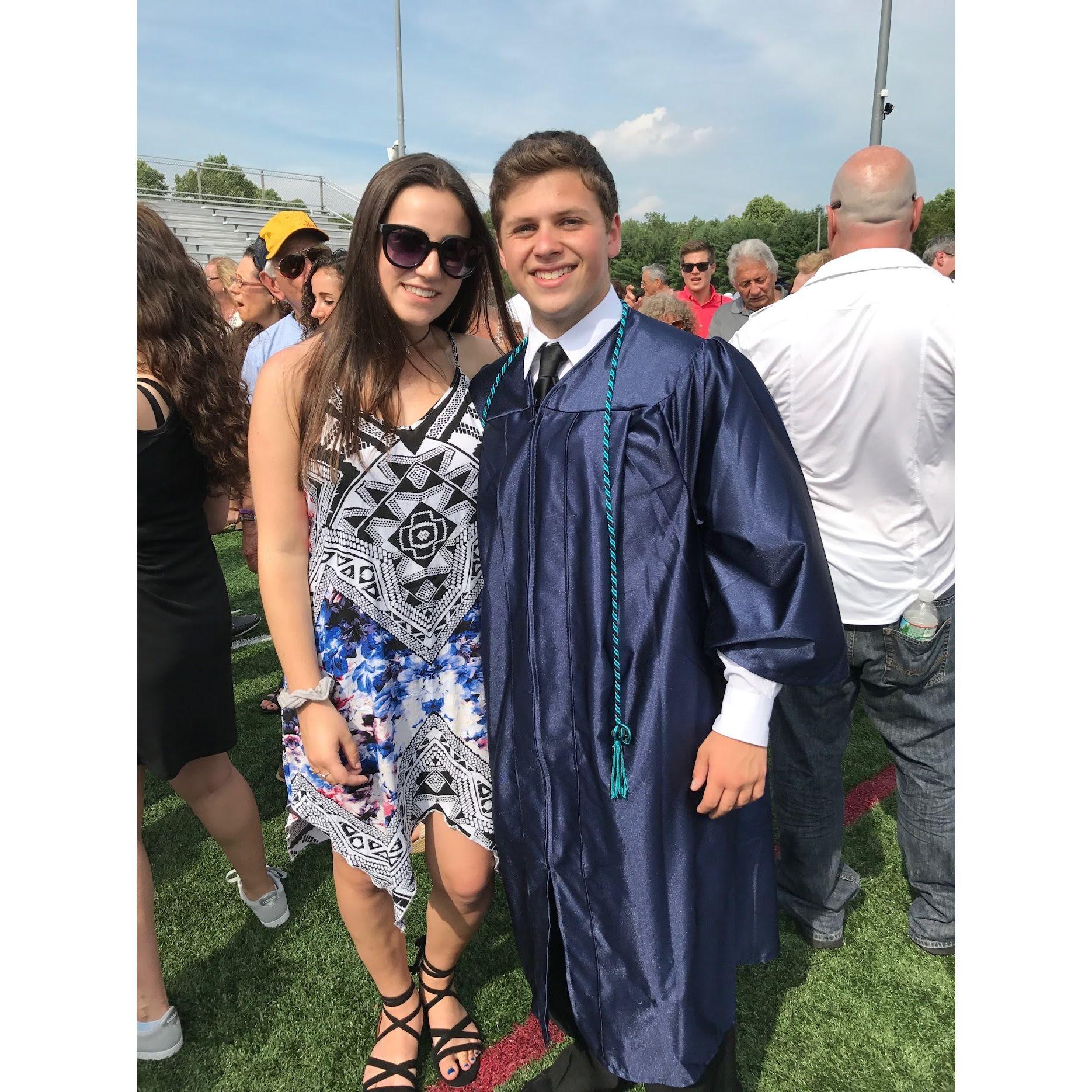 Isaac's high school graduation