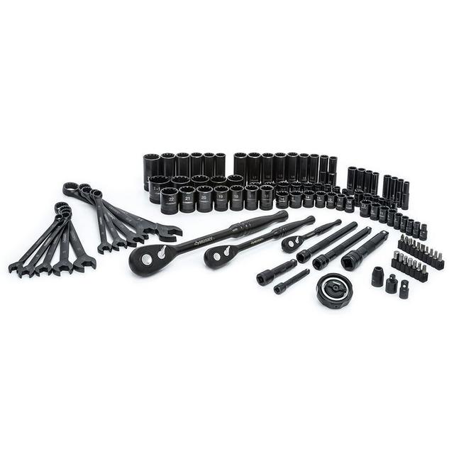 1/4 in., 3/8 in. and 1/2 in. Drive 100-Position Universal SAE and Metric Mechanics Tool Set (105-Piece)