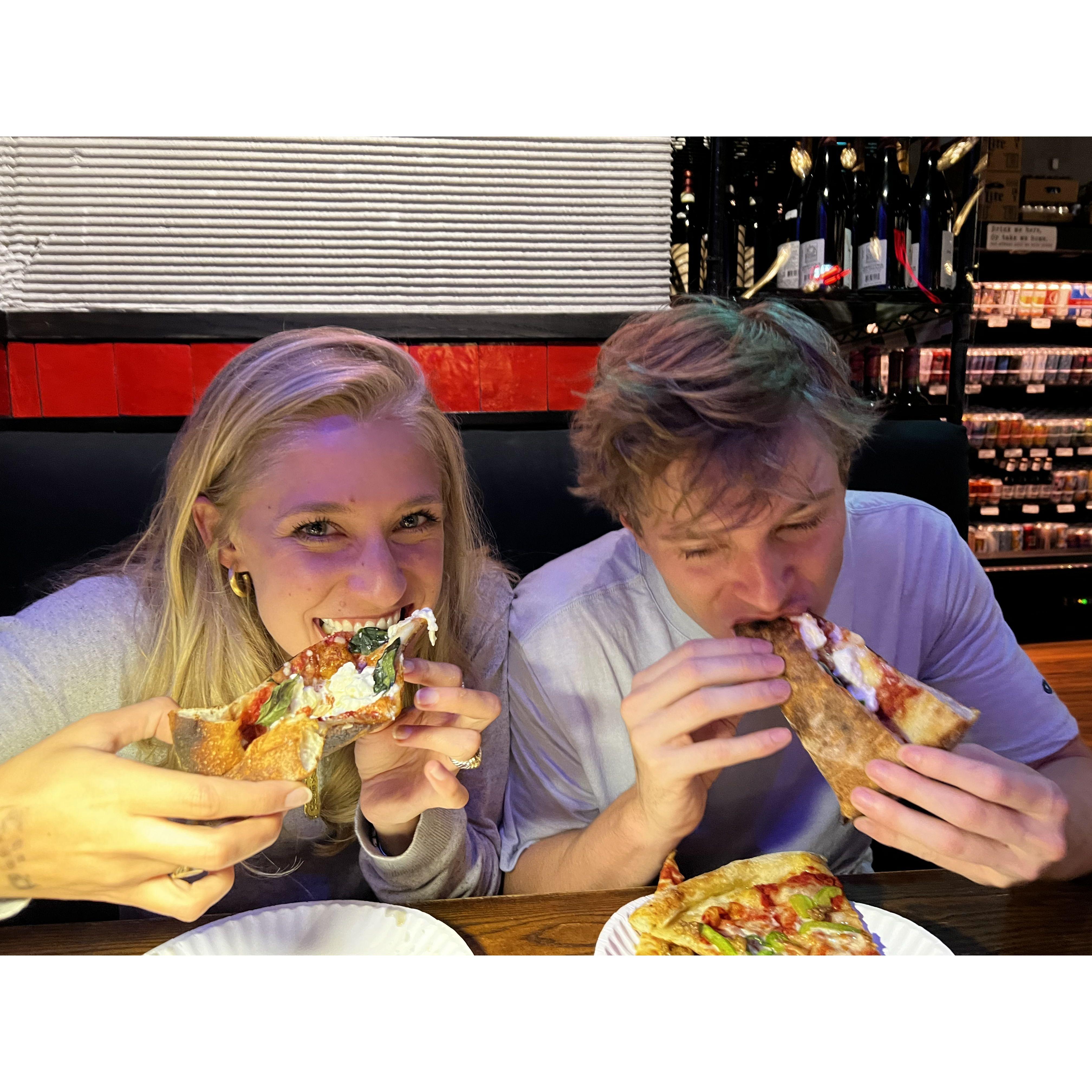 They love some good 'za