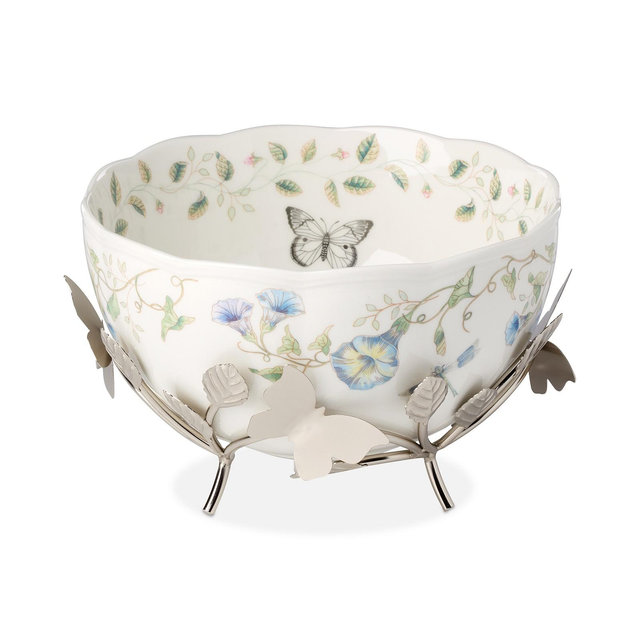 Lenox Butterfly Meadow Large Bowl with Stand