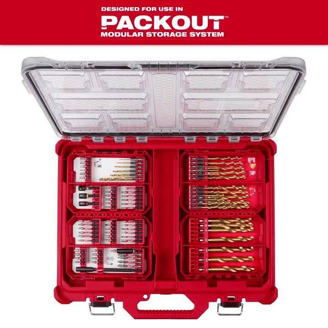 Milwaukee SHOCKWAVE Impact-Duty Alloy Steel Screw Driver Bit Set (100-Piece) 48-32-5150