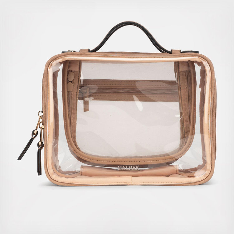 calpak travel makeup bag Medium Clear Cosmetics Case making your travels hassle Small Clear Cosmetics Case in