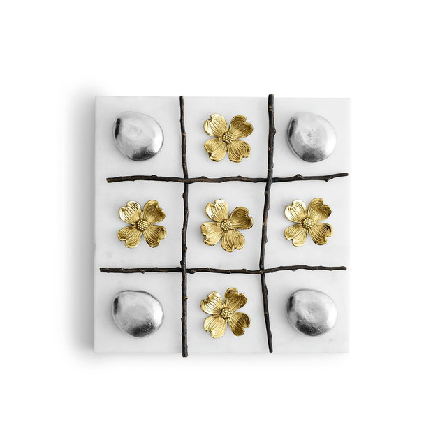 Michael Aram Dogwood Tic Tac Toe, 9" x 9"