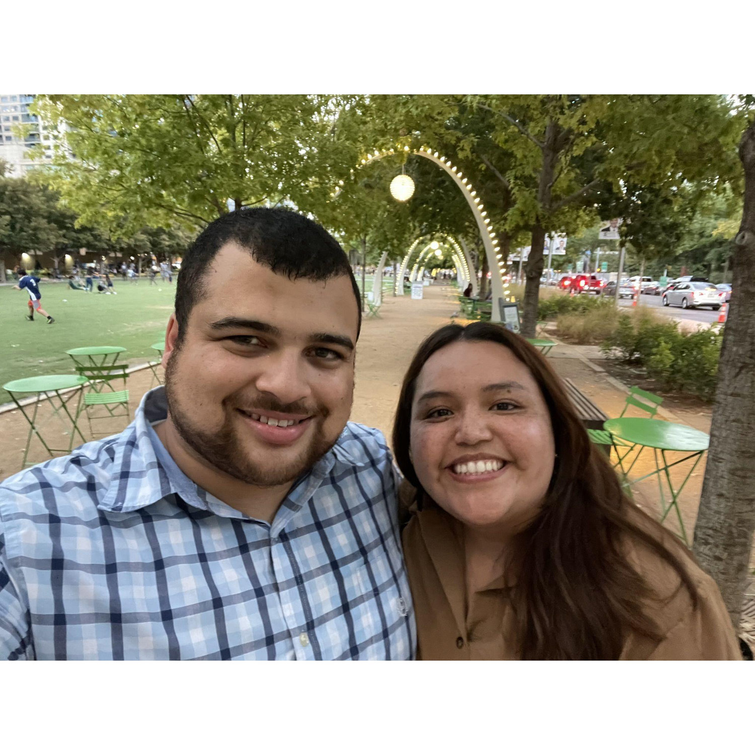 The moment of fate! This selfie was taken immediately after I asked Cecilia to be my girlfriend.