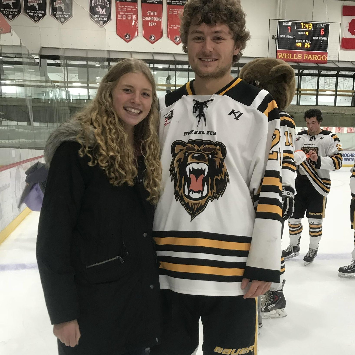 2018- Bryar’s Grizzly’s hockey game