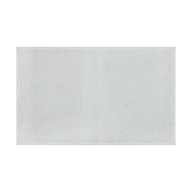 Haven™ 21" x 34" Chunky Loop Organic Cotton Bath Rug in Bright White