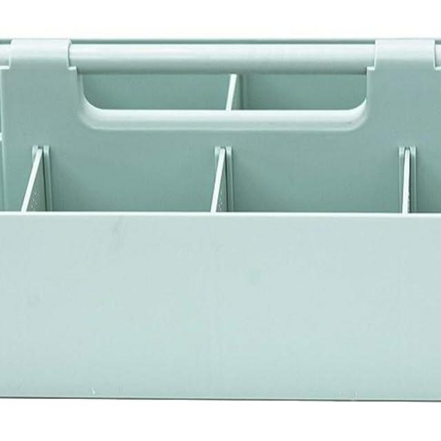 Enjoy Organizer -Large Portable Caddy, DIY Dividers, 8 Compartments, Office Supplies Organizer, Simple, Portable Basket with Handle Storage Organizer Modern,Endless Multi Use -Made in USA