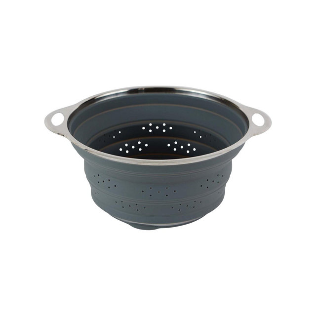 RSVP International Endurance Silicone Stainless Steel Collapsible Colander