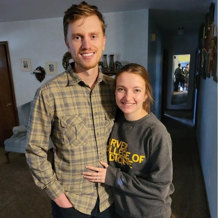 Snapped a picture following the proposal at the farm!