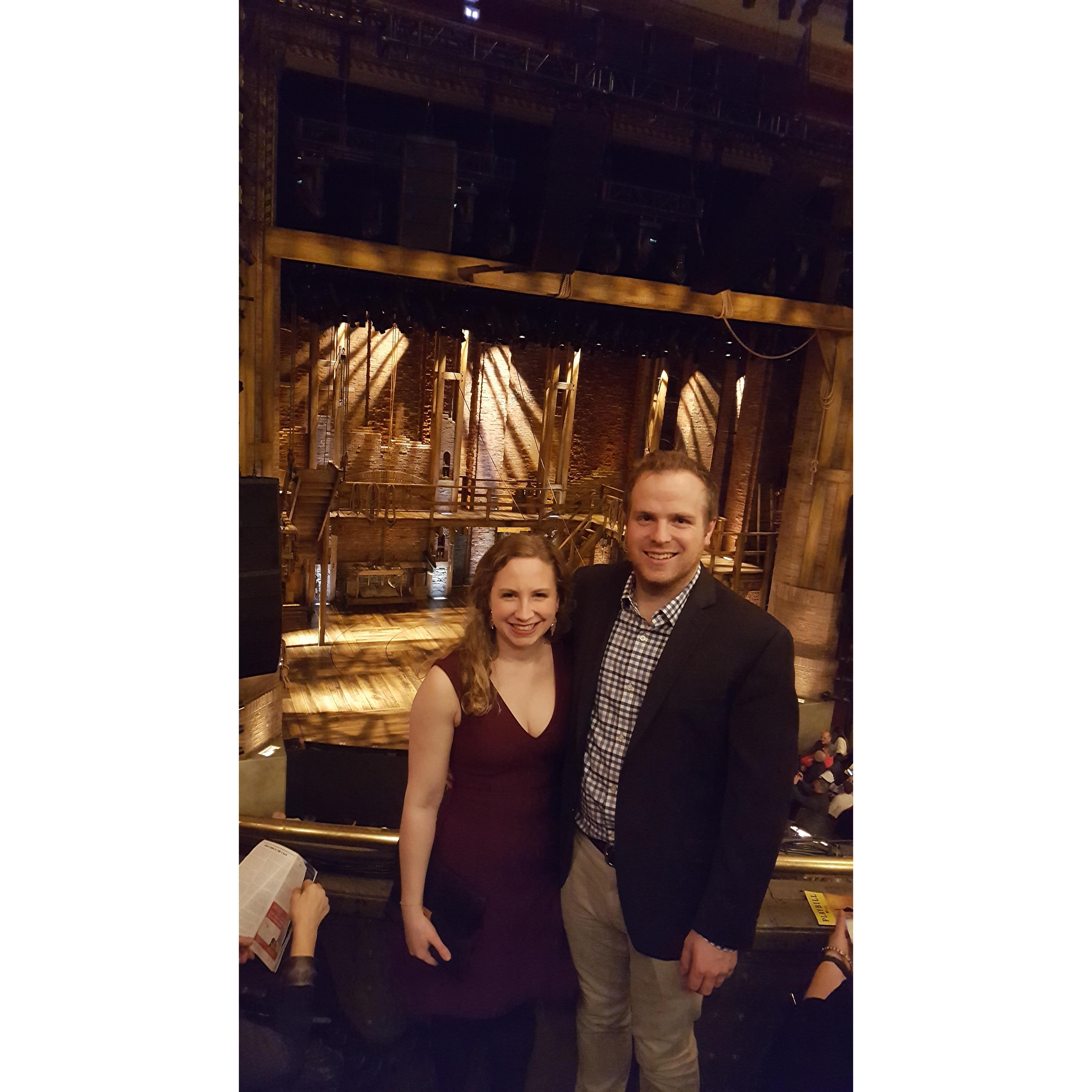 Seeing Hamilton!
Chicago, IL - January 2017