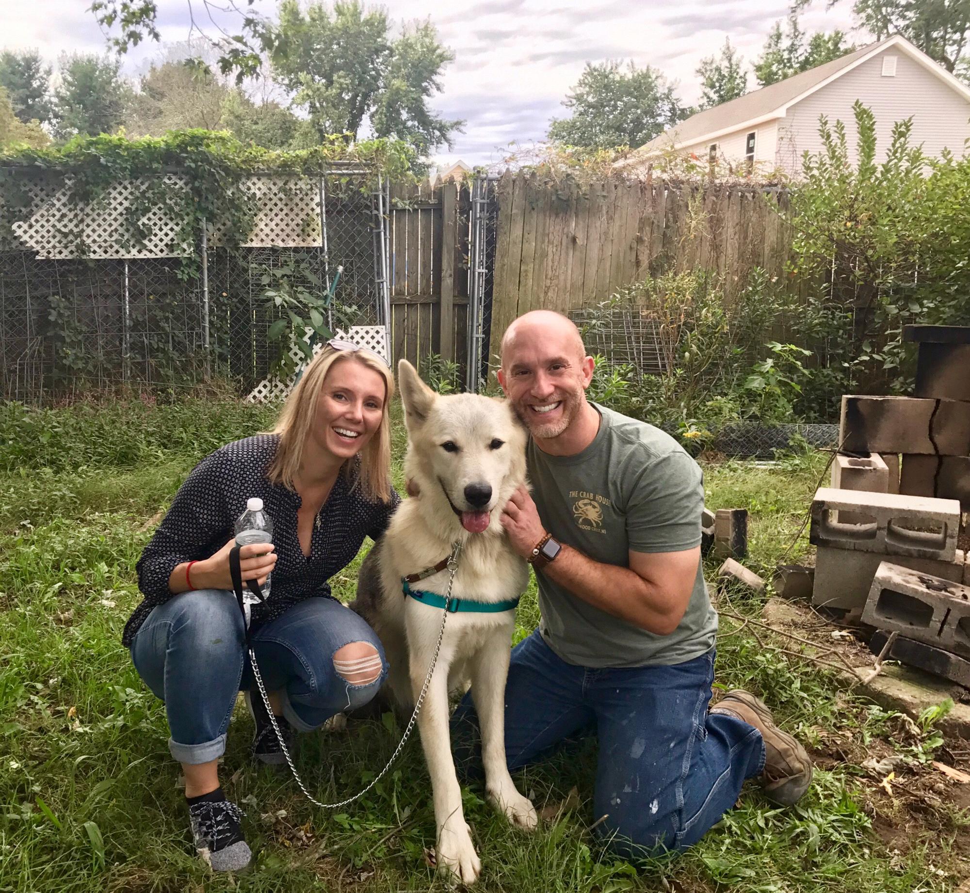 Big Mac's adoption day! September 2018. He looks like a normal-sized dog until you meet him in person.