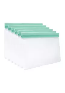 Gourmet Kitchen6 Piece Reusable Food Storage Bags