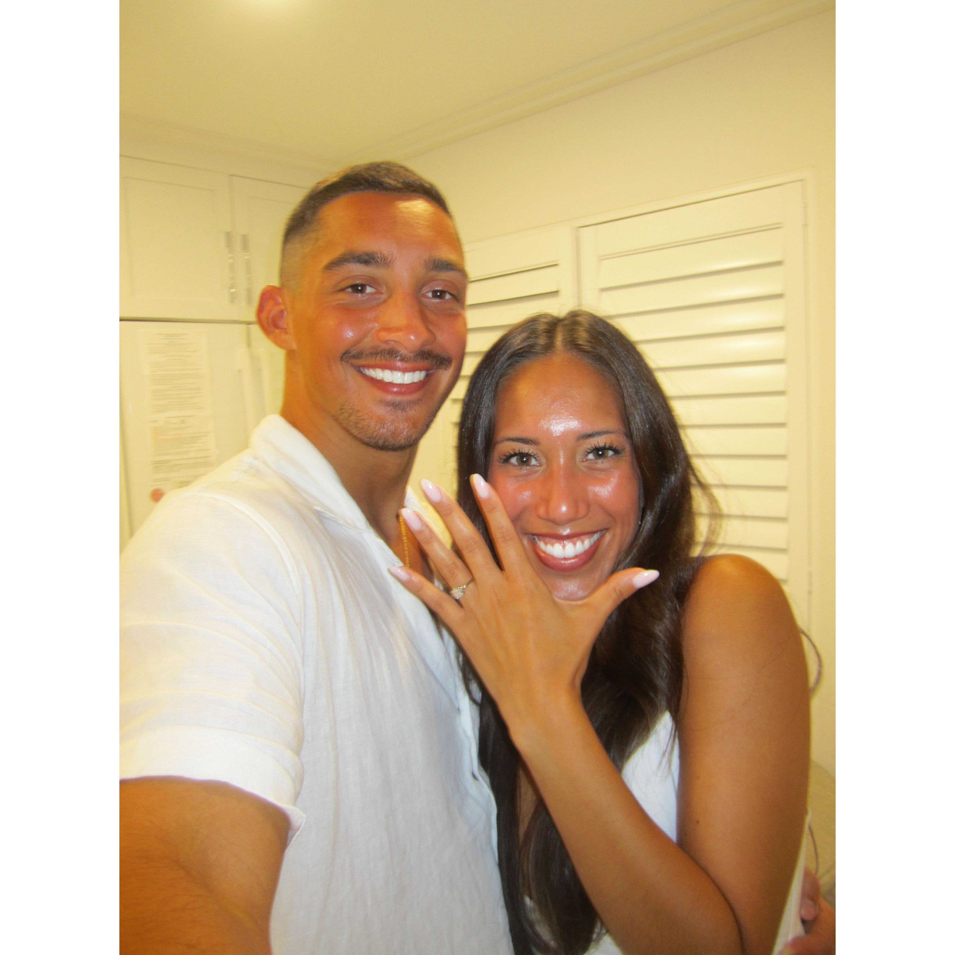 The night we got ENGAGED!!
