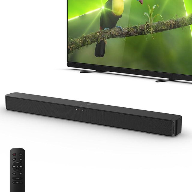 Philips B4000 Soundbar for TV, 2.0 Channel Sound, BT LE Audio, Easy Setup, EasyLINK, Roku TV Ready, Remote Control