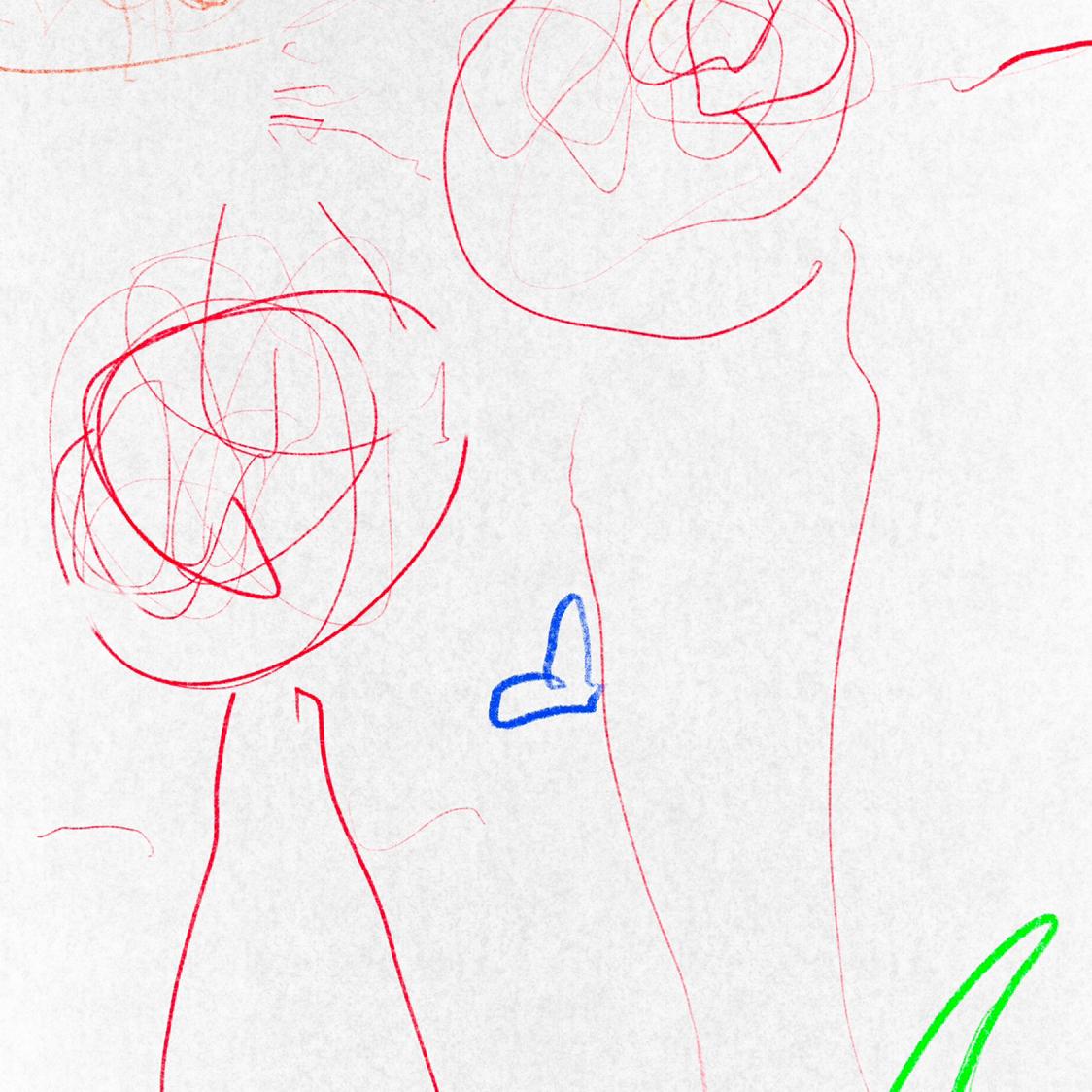 Daxtons first drawing of Jack and Delaney