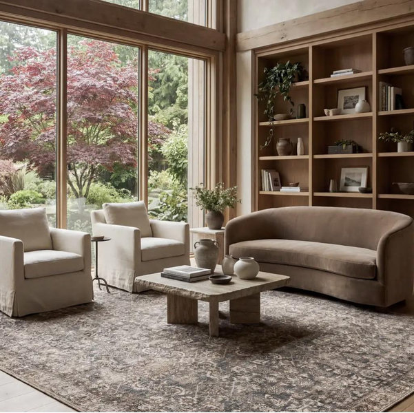 Fair Hills Antiqued Jute-Blend Rug