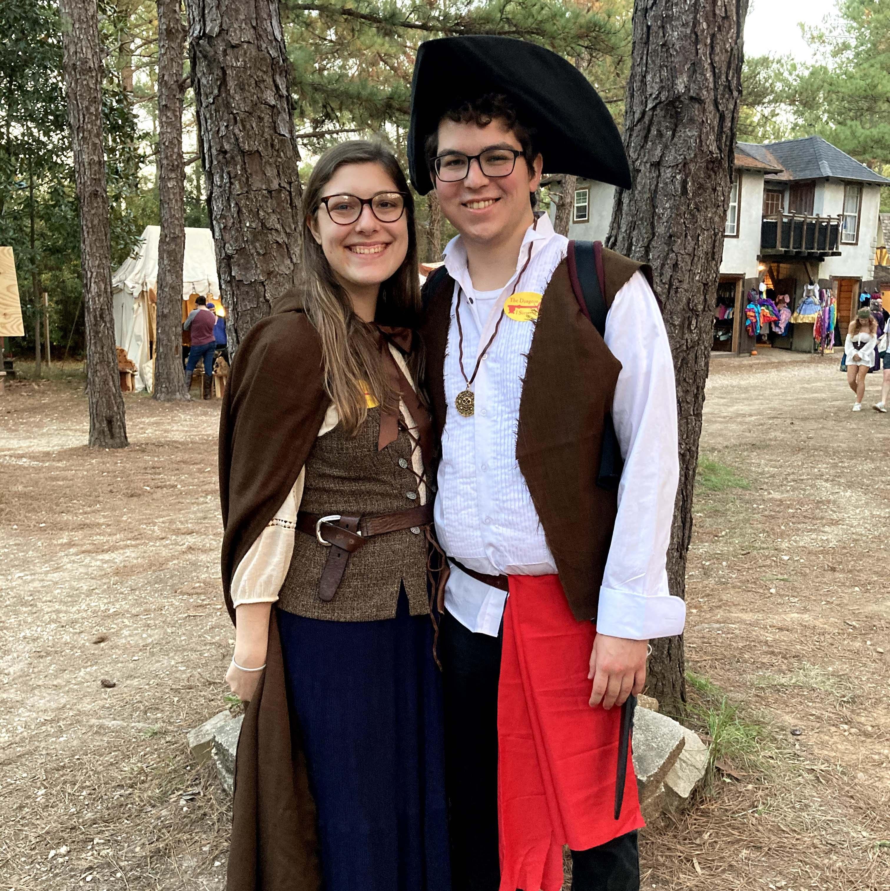 Louisiana Renaissance Fest. 2020. Christian put together our costumes, of course.