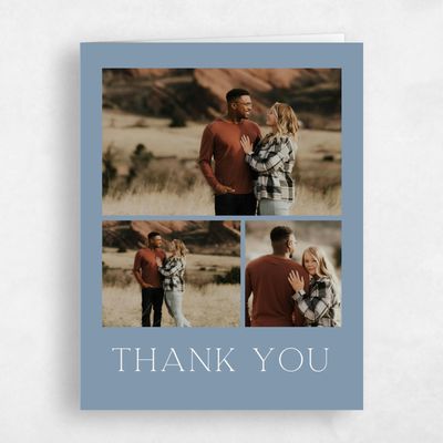 Storm Blue Wedding Thank You - Heritage Barn Multiphoto