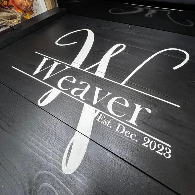 Custom Noodle Board Personalized Stovetop Cover Custom Farmhouse Decor Housewarming Gift Custom Wood Tray Personalized Wedding Gift