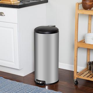 Round Stainless Steel Trash Can
