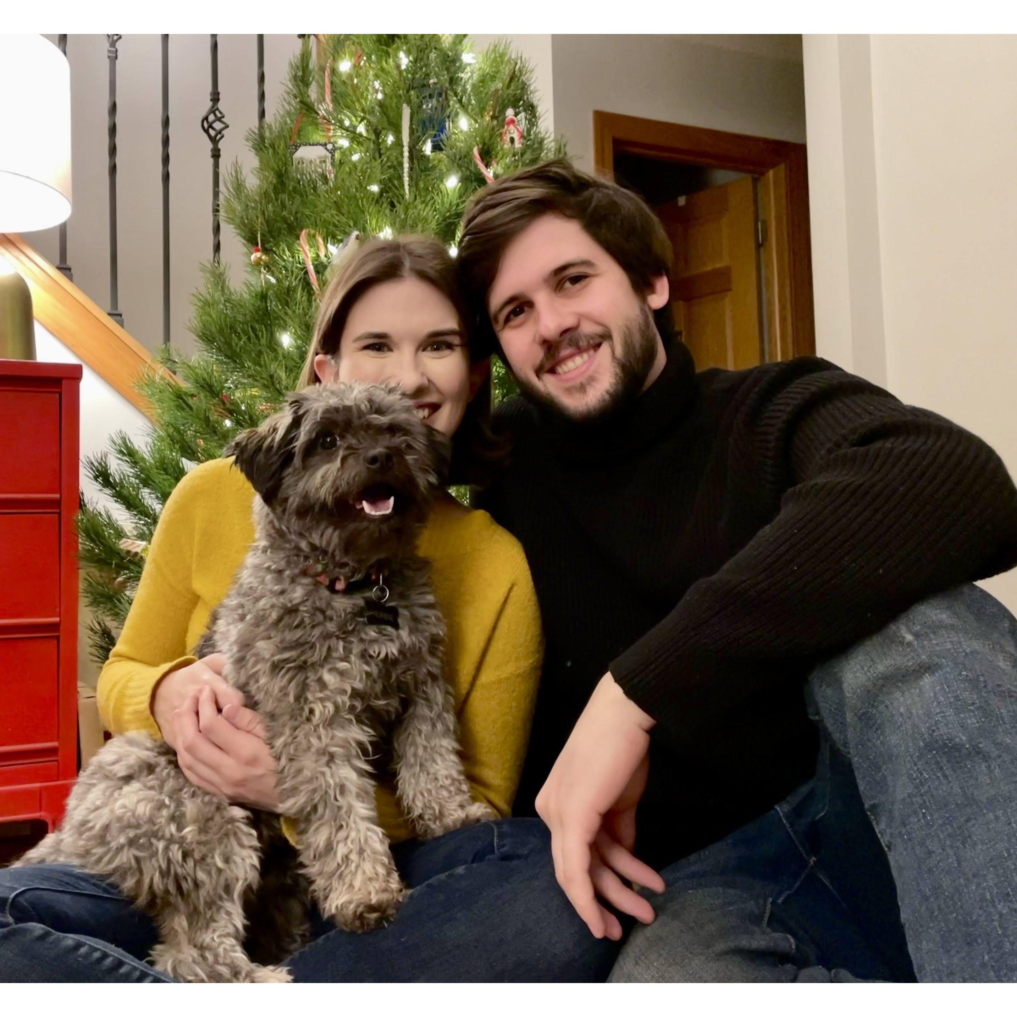 Christmas with our favorite furry friend.