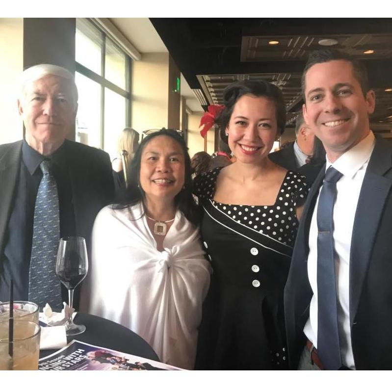 With Katrina's parents, Bruce and Lanie.